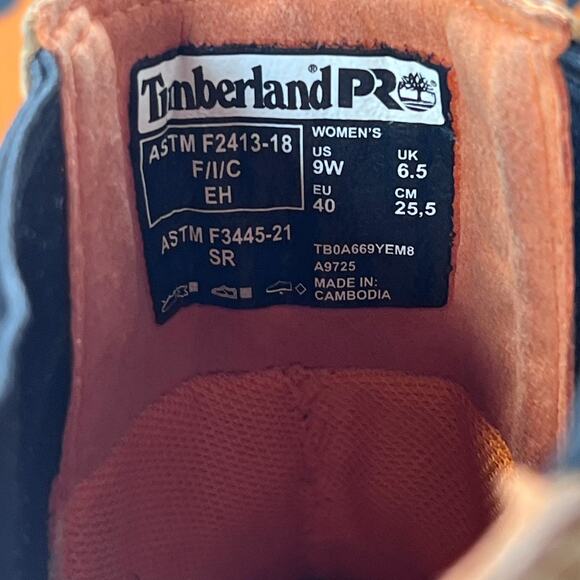 Timberland PRO Birchline Chelsea Composite Toe Work Boots Brown Womens Size 9W - Picture 9 of 10